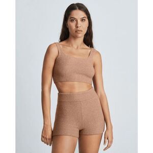 Everlane The Cozy Stretch Tank Camel‎ Size L NWT